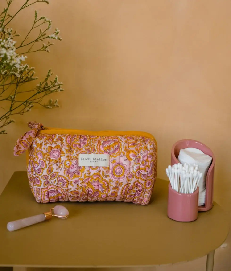 Kosmetiktasche aus Baumwolle - Garda Pop Pink