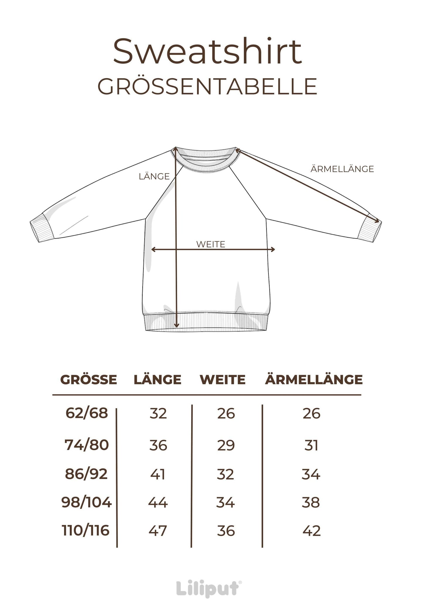 Cacao before Chaos Sweatshirt beige Mini and Me Edition: 62/68