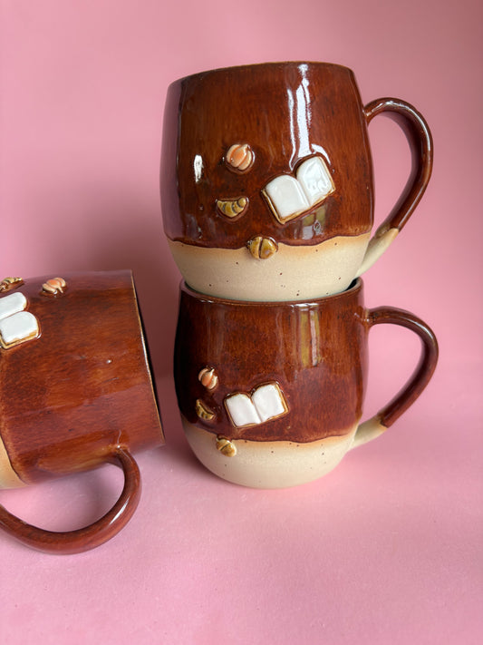 Cosy Herbst Book Tasse
