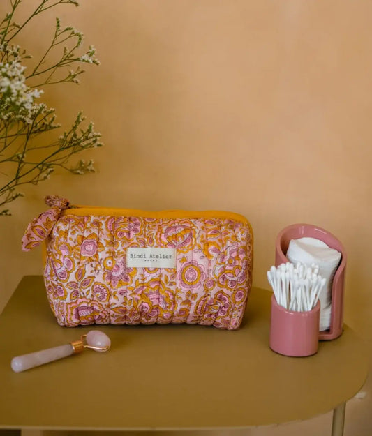 Kosmetiktasche aus Baumwolle - Garda Pop Pink