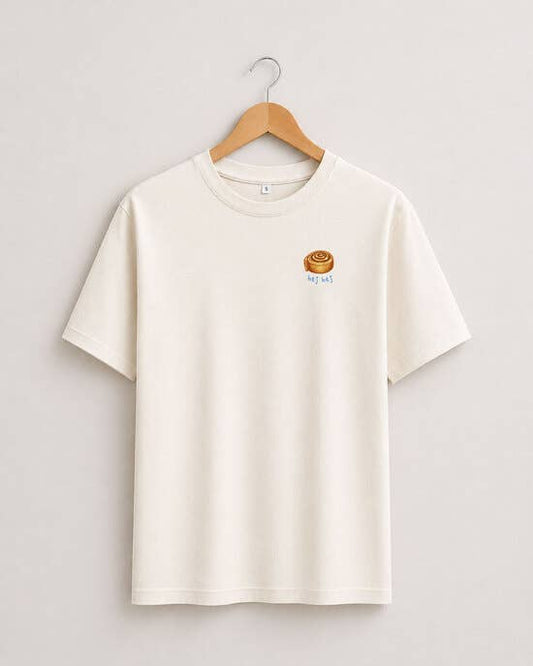 Hej T-Shirt mit Zimtschnecke in beige für Damen: M