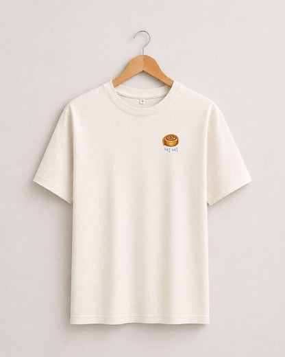 Hej T-Shirt mit Zimtschnecke in beige für Damen: S