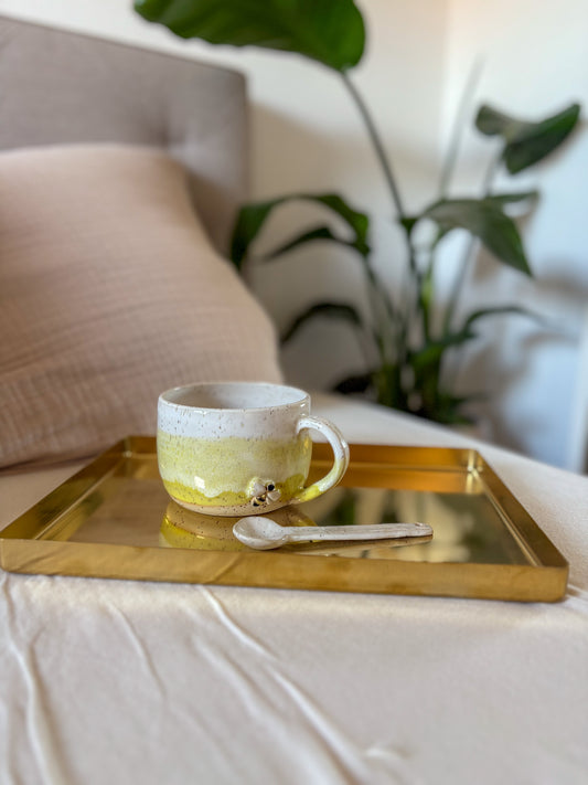Bienen Tasse mit Sprenkel
