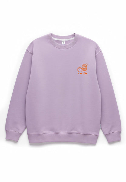 Erwachsenen Sweatshirt Coffee before Chaos flieder: S/M