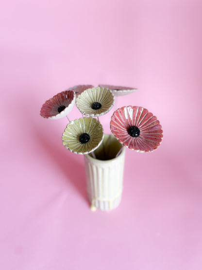 Blümchen pink weiß