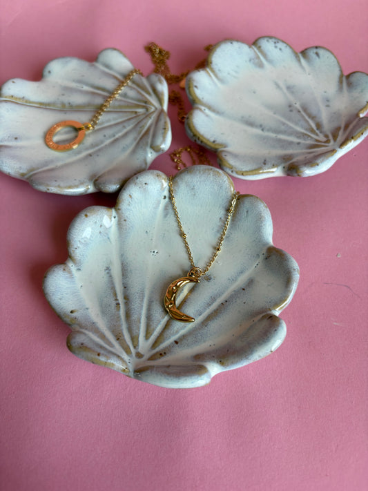 Goldkette Edelstahl Mond