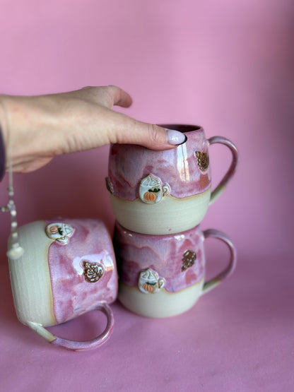 Pumkin spice Tasse pink mit zimtie