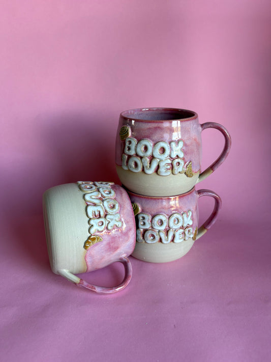 Book lover Tasse pink