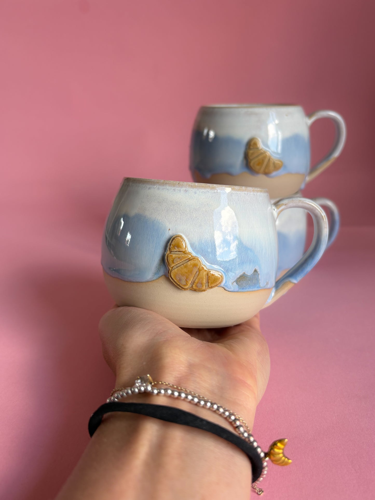 Cornettie Tasse blau B-Ware