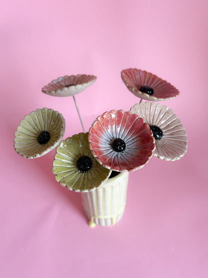 Blümchen pink weiß