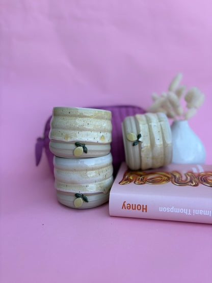 Zitronen Bubble Becher