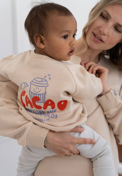 Cacao before Chaos Sweatshirt beige Mini and Me Edition: 62/68